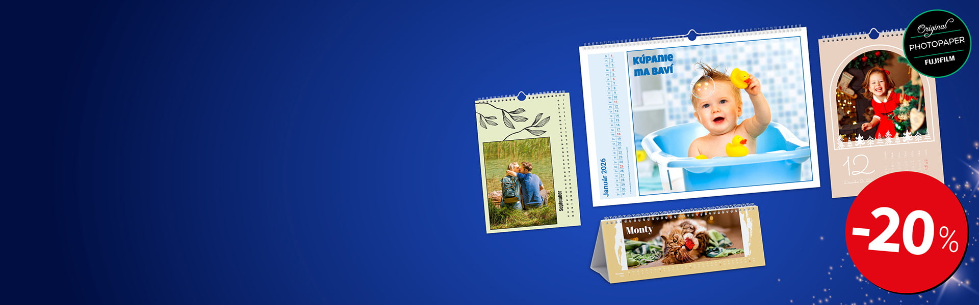 -20 % Úžasné fotokalendáre -20 % Úžasné fotokalendáre