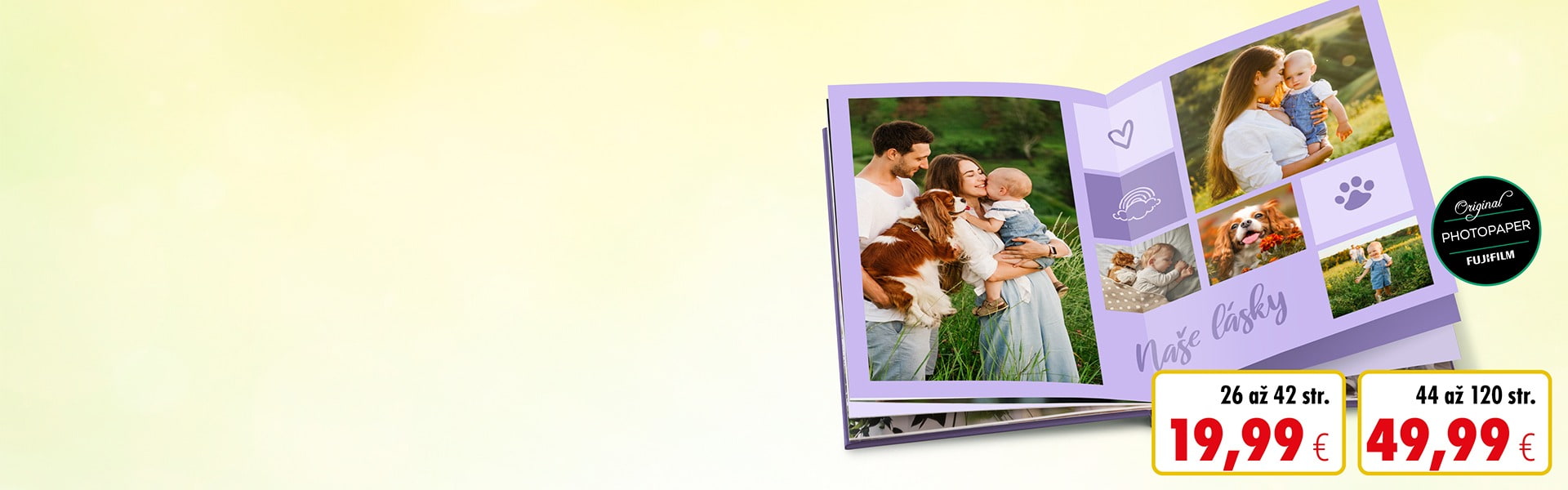 Senzačná cena deLUXE Fotokniha pevná, cca A4 na výšku Senzačná cena deLUXE Fotokniha pevná, cca A4 na výšku